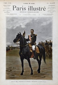 Portrait équestre du général Georges Boulanger (1837-1891), homme politique « d