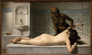 Le massage - Edouard Debat Ponsan