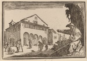 Hospice - Edouard Eckman after Jacques Callot