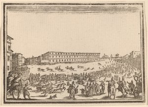 Piazza Presso alla Porta al Prato - Edouard Eckman after Jacques Callot