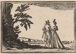 La Promenade - Edouard Eckman after Jacques Callot