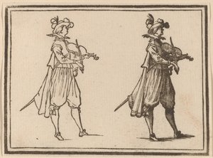 Violoniste - Edouard Eckman after Jacques Callot