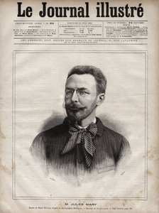 Portrait de Jules Mary (1851-1922), écrivain français - Gravure par Navellier dans « Le Journal Illustré » de 1891