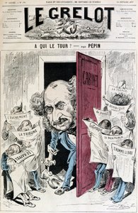(Caricature sur la censure de la presse) - par Pépin, dans « Le Grelot » du 18/02/1877