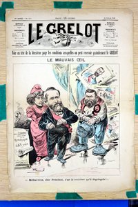 Couverture de "Le Grelot", Satirique en Couleurs - Edouard Guillaumin Pepin
