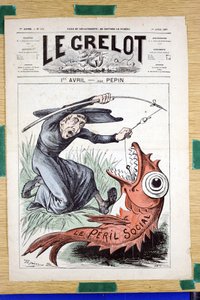 Couverture de "Le Grelot", numéro 312, Satirique en couleurs - Edouard Guillaumin Pepin