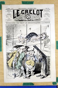 Couverture de "Le Grelot", numéro 360, Satirique en couleurs - Edouard Guillaumin Pepin