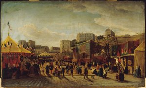 Fête foraine, Place Saint-Pierre, Montmartre - Edouard Hubert