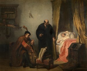 Le Réveil de Michel Montaigne - Edouard Jean Conrad Hamman