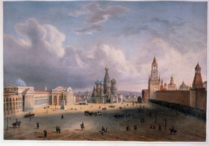 Vue de la Place Rouge à Moscou