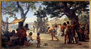 Antiquité grecque : Le jeu du disque - Edouard Joseph Dantan
