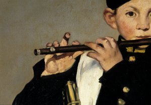 Un joueur de flûte (détail) - Édouard Manet