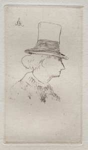 Baudelaire de profil - Édouard Manet