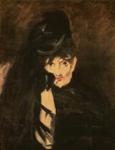 Berthe Morisot en chapeau de deuil à long voile - Édouard Manet