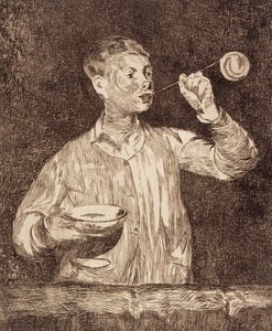 Garçon soufflant des bulles de savon - Édouard Manet