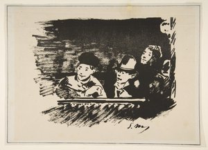 Dans la galerie supérieure Au Paradis, 1877