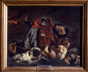 La Barque de Dante ou Dante et Virgile aux enfers