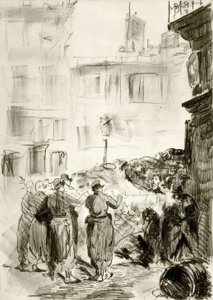 La Barricade - Édouard Manet