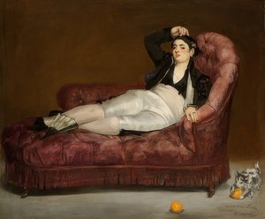 Jeune femme allongée en costume espagnol. 1862-63 - Édouard Manet