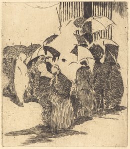 Queue devant la boucherie, 1870 - Édouard Manet