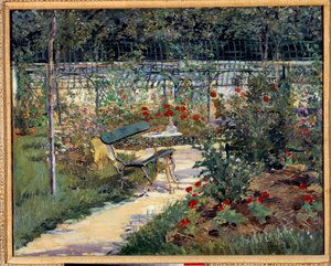 Mon jardin, le banc - Édouard Manet