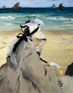 Sur la plage (détail) - Édouard Manet