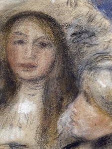 Portrait de Berthe Morisot et sa fille - Édouard Manet
