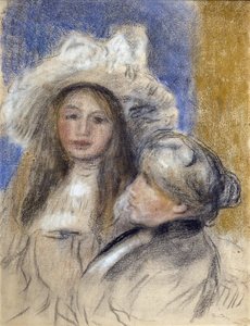 Portrait de Berthe Morisot (1841-1895) et de sa fille (Julie Manet) - Édouard Manet