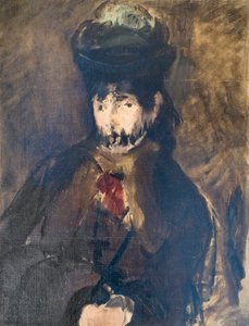 Portrait de Berthe Morisot avec un voile - Édouard Manet