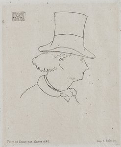 Portrait de Charles Baudelaire 1821-1867 - Édouard Manet