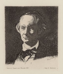 Portrait du poète Charles Baudelaire 1821-1867 - Édouard Manet