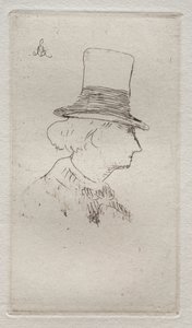 Portrait de profil de Charles Baudelaire - Édouard Manet