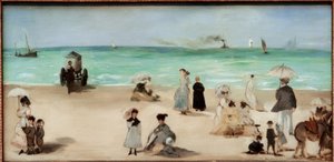 Sur la plage de Boulogne-sur-Mer - Édouard Manet