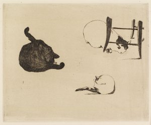 Les chats, 1869 - Édouard Manet