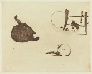Les chats, 1869 - Édouard Manet