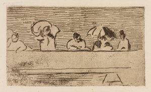 Le parapet du pont, planche 5 du Fleuve - Édouard Manet