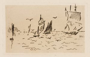 La mer, planche 7 du Fleuve - Édouard Manet