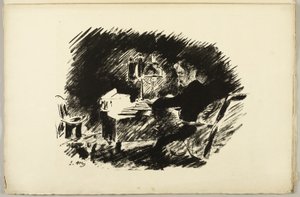 Sous la lampe ("Il était une fois une minuit lugubre..."), de Le Corbeau