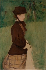 Jeune femme dans un jardin - Édouard Manet