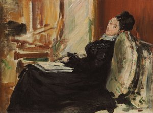 Jeune femme au livre, vers 1875