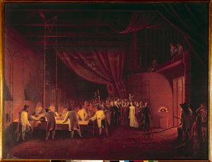 Marie Caroline de Bourbon Sicile, duchesse de Berry, visitant les usines de Saint-Gobain en 1822