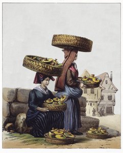 Marchands de champignons - Edouard Pingret