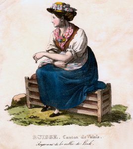 Femme suisse, vers 1825