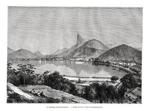 Une banlieue de Rio de Janeiro, Brésil, 19ème siècle - Edouard Riou