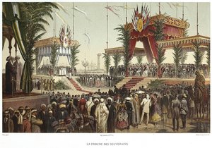 Canal de Suez. La Tribune des Souverains, 1869 - Edouard Riou