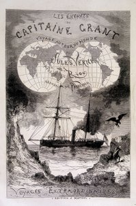 Frontispice « Les Enfants du capitaine Grant » par Jules Verne