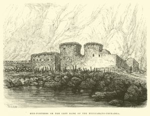 Forteresse de boue sur la rive gauche du Huilcamayo-Urubamba - Edouard Riou