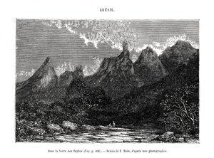 Serra dos Órgãos, Brésil, 19ème siècle - Edouard Riou