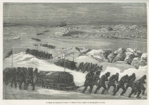 Le départ des traîneaux de l