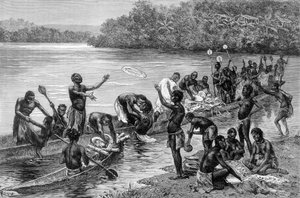 Les différentes activités de la tribu du village d